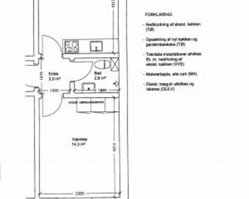2 værelses lejlighed i Odense C
