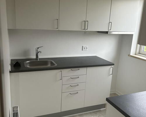 Lyst 2-værelses rækkehus i ét plan med privat terrasse, parkering og ladestander