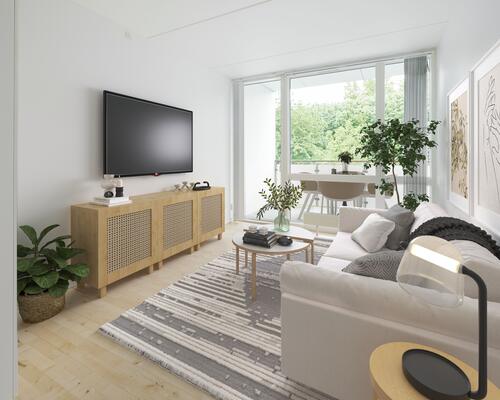 Delevenlig 3-værelses med stor altan og tæt på Aarhus C