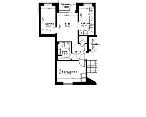 3 værelses lejlighed i Aalborg SØ