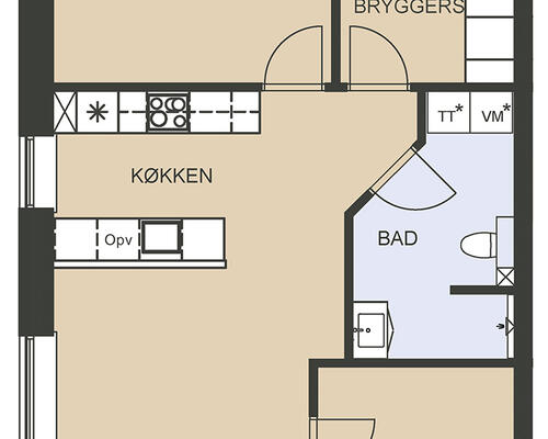 3 værelses lejlighed til leje på Skyttemarken i Næstved