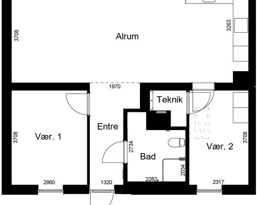 3 værelses hus i Sakskøbing