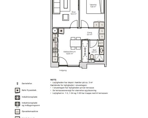 2 værelses lejlighed i Nørresundby