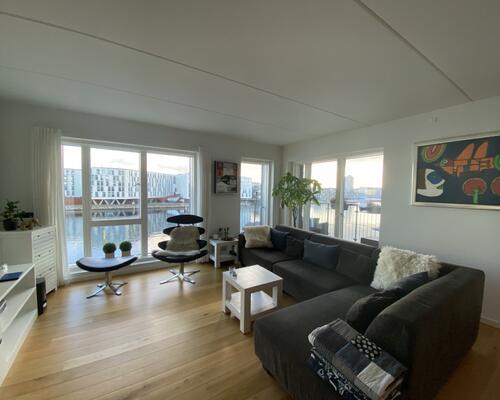 Fantastisk udsigt til vandet i Harbour Park Nordhavnen.