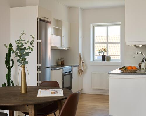 Stor 3-værelses lejlighed i skønne omgivelser