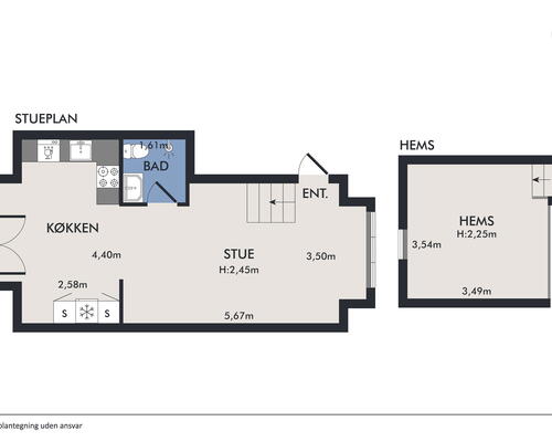 1 værelses lejlighed i Aalborg