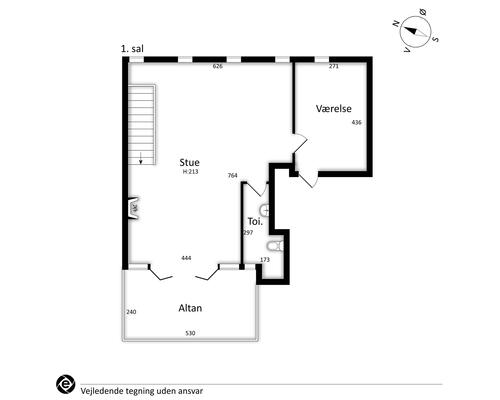5 værelses lejlighed i København Ø
