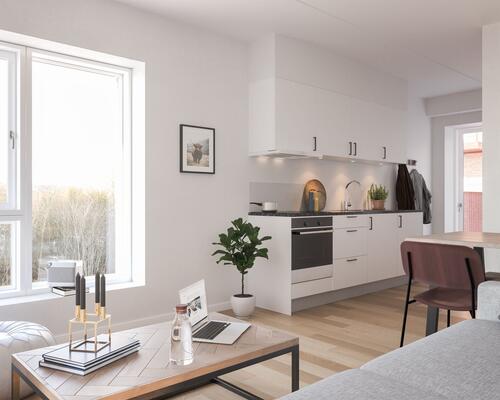 Skøn 1-værelses studiebolig på Spritten i Aalborg