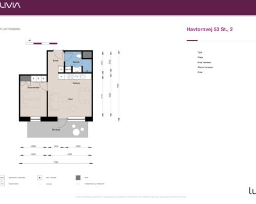 2 værelses lejlighed i Hedehusene