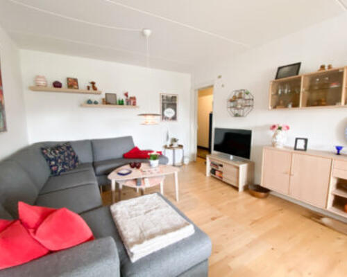 Lys og hyggelig 2-værelses lejlighed med terrasse