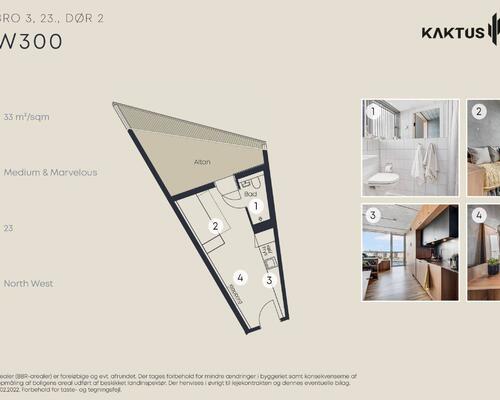 1 værelses lejlighed i København V