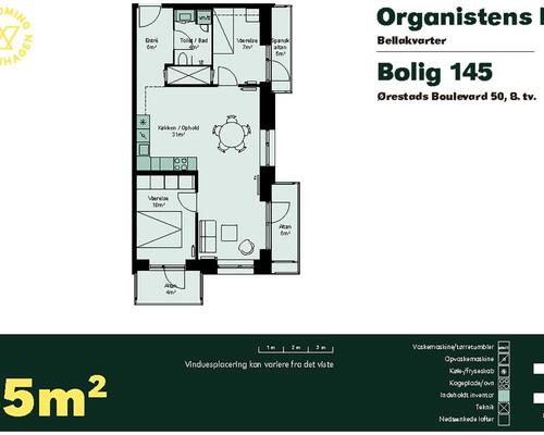 3 værelses lejlighed i København S