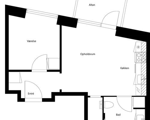 2 værelses lejlighed i Hillerød