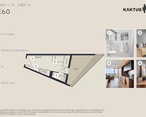 1 værelses lejlighed i København V