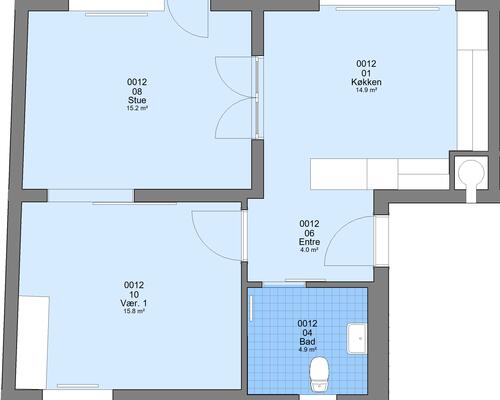 2 værelses lejlighed i Viborg