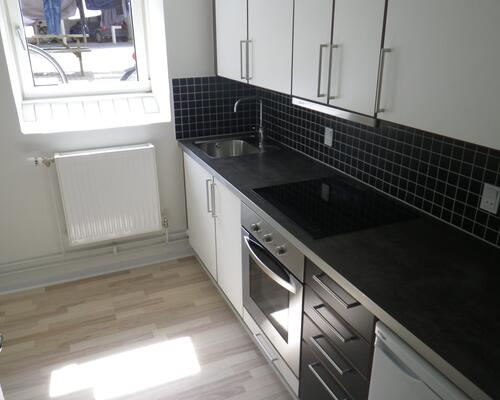 Indbydende lejlighed i Øgadekvarteret tæt på natur