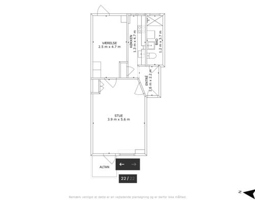 Skøn møbleret lejlighed med altan | Hellerup