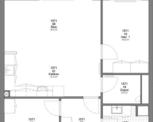 3 værelses lejlighed i Brande