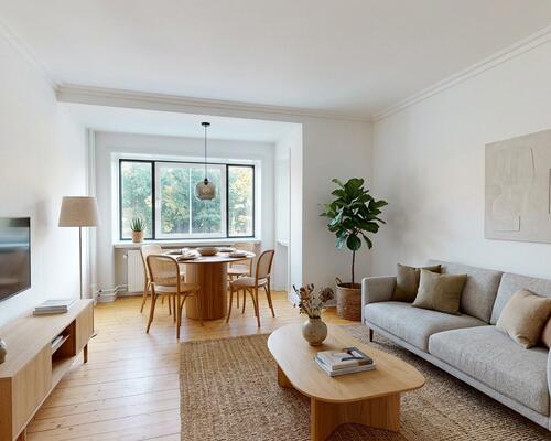 Charmerende lejlighed i Øgadekvarteret med parkudsigt