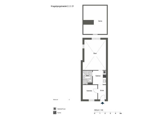 2 værelses lejlighed i Odense C