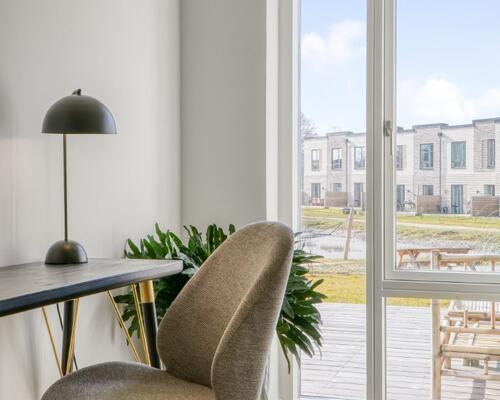 Nyopført rækkehus med plads til hele familien