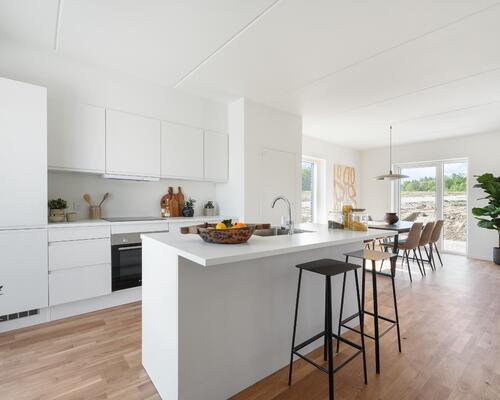 Moderne rækkehus tæt på skov og strand