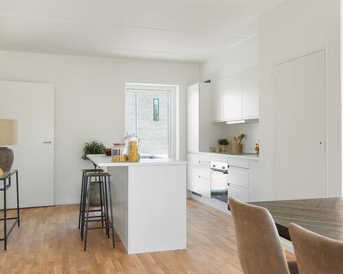 Moderne rækkehus tæt på skov og strand