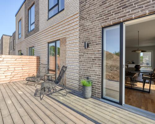 Moderne rækkehus tæt på skov og strand