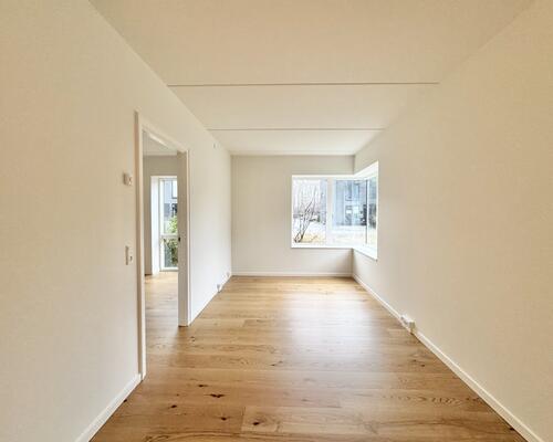 Lys og moderne seniorbolig med skøn terrasse i Odense M