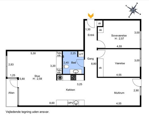 4 værelses lejlighed i Odense C