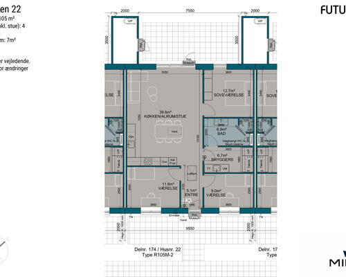 4 værelses hus i Haslev