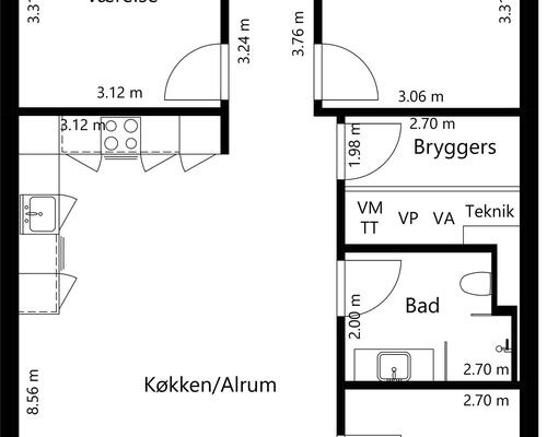 4 værelses hus i Odder