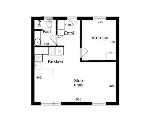 2 værelses lejlighed i Odense C