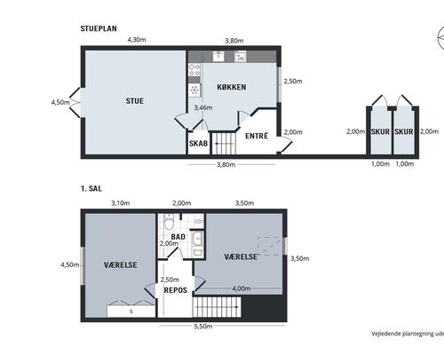 Lyst 3-værelses rækkehus i to plan med privat terrasse, parkering og ladestander på området – husdyr tilladt