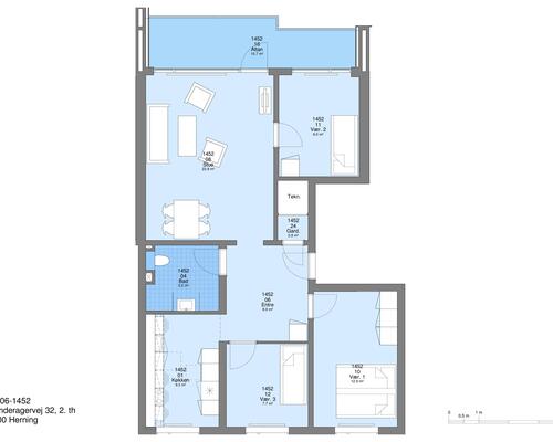 4 værelses lejlighed i Herning