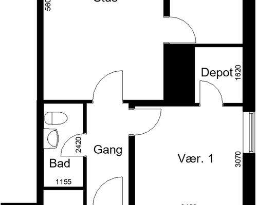 3 værelses lejlighed i Rødby