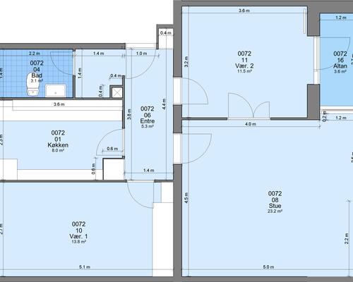 3 værelses lejlighed i Randers SV