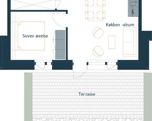 2 værelses lejlighed i Brøndby