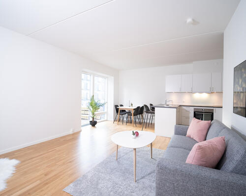 Delevenlig 3-værelses lejlighed!