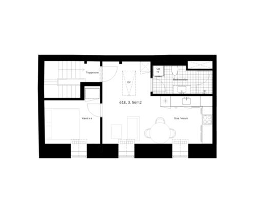 2 værelses – Vestergade 61E, 3. sal – Odense C