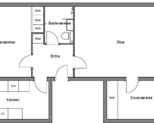 3 værelses lejlighed i Hillerød