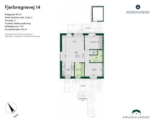 3 værelses hus i Odense NV