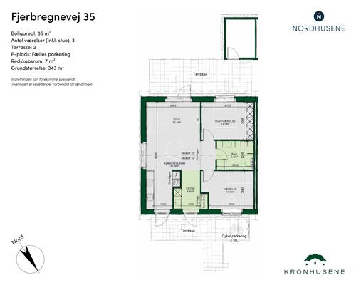 3 værelses hus i Odense NV