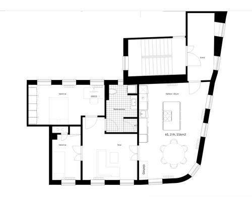 Moderne lejlighed i hjertet af Odense med kvalitet og komfort