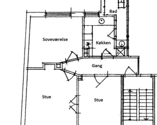 3 værelses lejlighed i Viborg