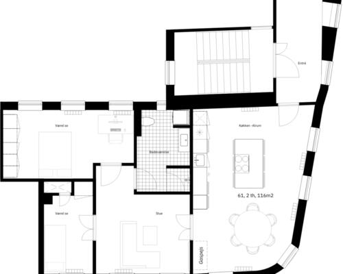 4 værelses – Vestergade 61, 2. th – Odense C