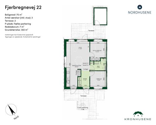 3 værelses hus i Odense NV