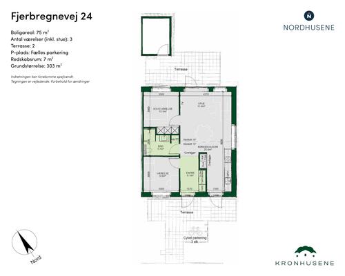 3 værelses hus i Odense NV