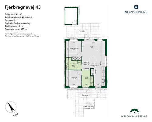 3 værelses hus i Odense NV