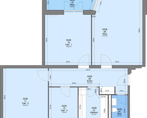 4 værelses lejlighed i Randers SV
